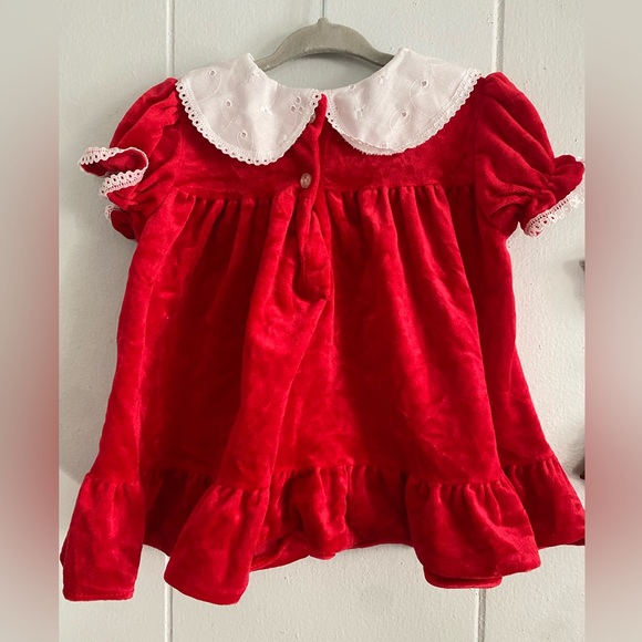 Vintage Infant Christmas Dress - Picture 3 of 4
